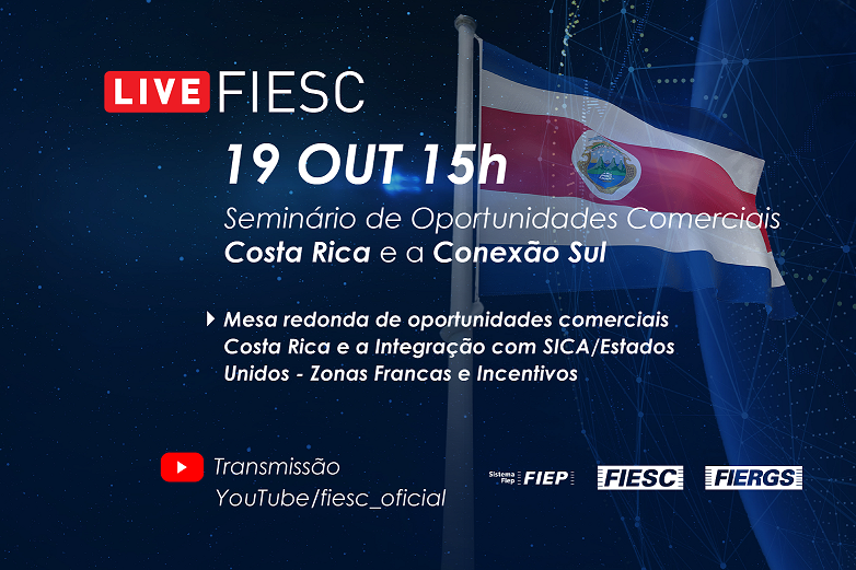 Live Seminário de Oportunidades Comerciais: Costa Rica e a Conexão Sul