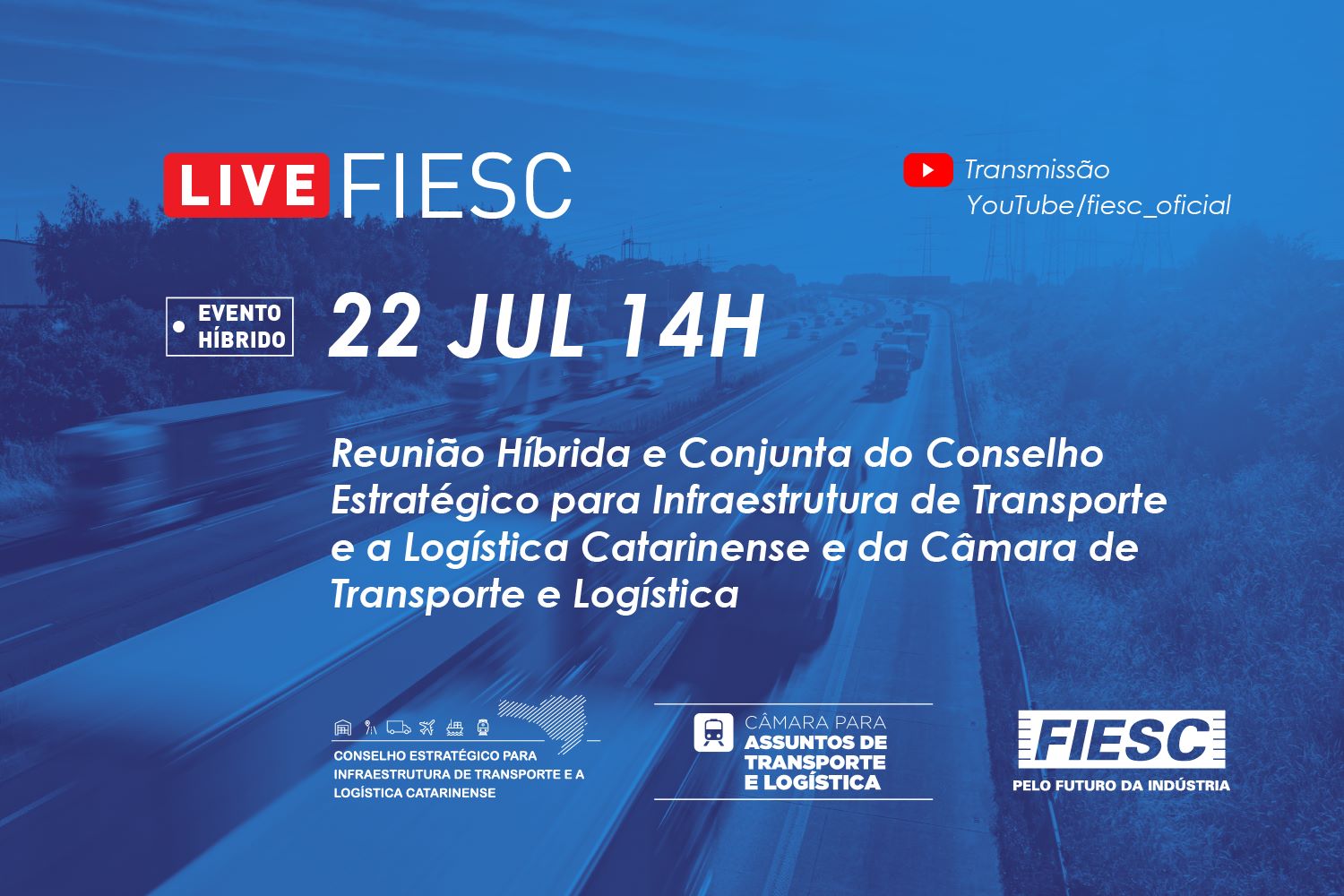 Reunião Híbrida e Conjunta do Conselho e da Câmara de Transporte e Logística da FIESC 