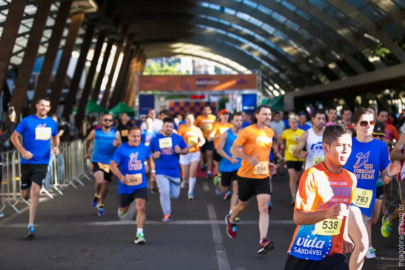 No ano passado, 570 pessoas participaram da corrida em Concórdia. Foto: Thiago Braga