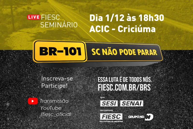 A iniciativa é da Federação das Indústrias (FIESC) e do Grupo ND.