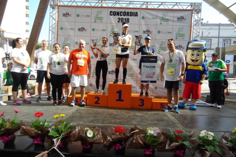 Vencedores da prova em Concórdia. Foto: PG Comunicação