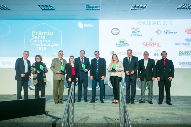 Empresas premiadas no evento. Foto: Marcos Campos