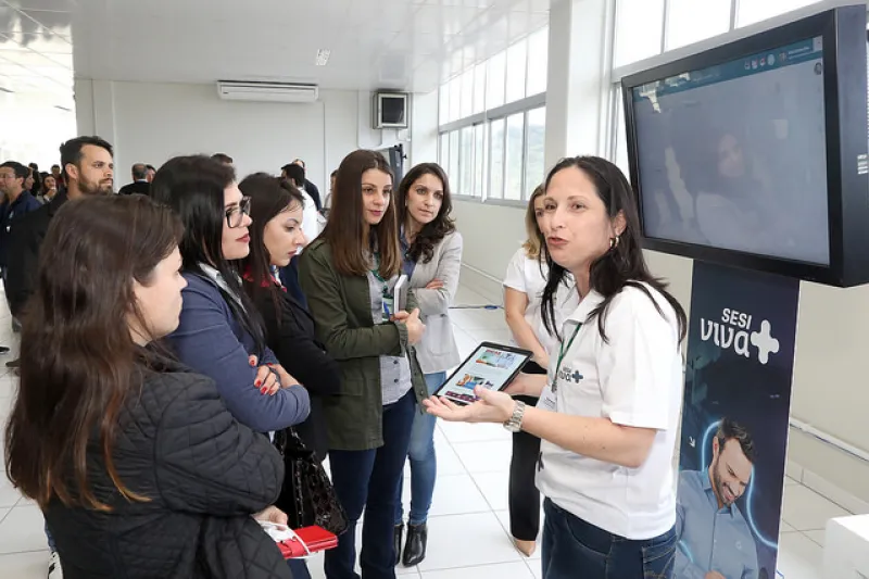 No lançamento da plataforma, em setembro, foram demonstradas as funcionalidades que apoiam a indústria na gestão de serviços voltados a saúde e segurança (Foto: André Kopsch)