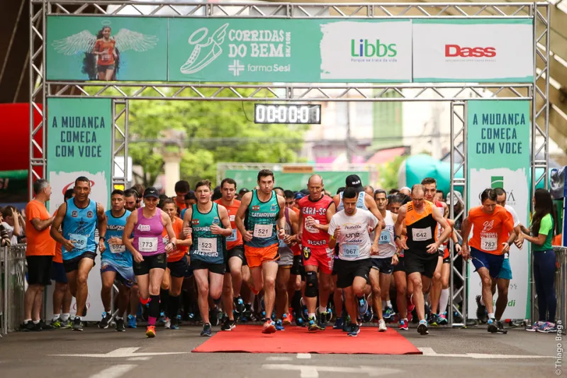 Corrida do Bem FarmaSesi reúne cerca de 600 participantes em Concórdia