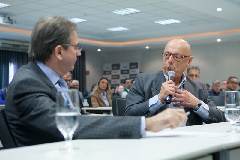 Senador Esperidião Amin participou do encontro. Foto: Filipe Scotti