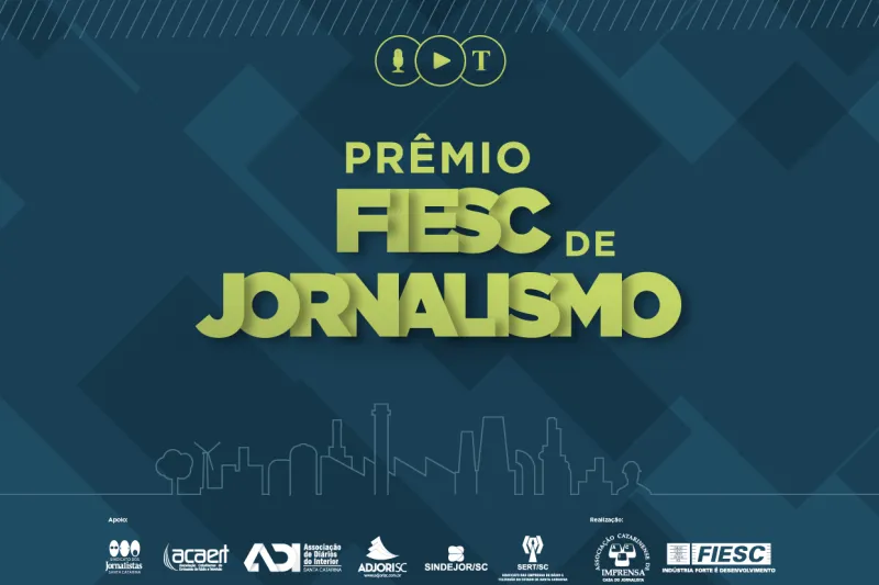 FIESC entrega nesta quinta-feira Prêmio de Jornalismo 2019 