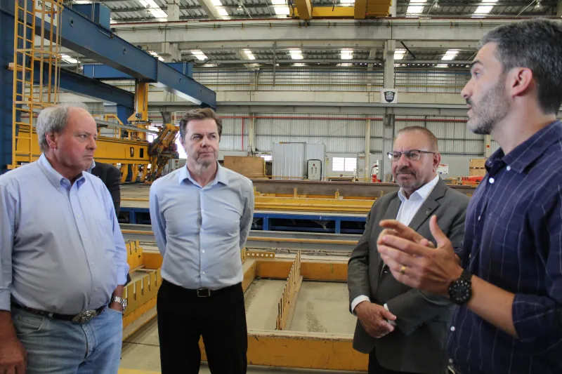 Visita ao Estaleiro Oceana, em Itajaí (foto: Rúbia Guedes)
