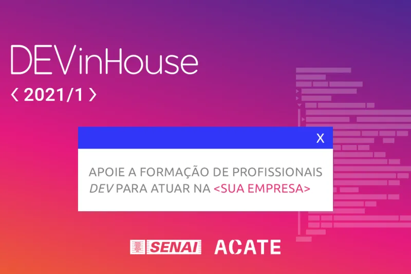 SENAI e ACATE buscam parceiros para formar desenvolvedores de software 