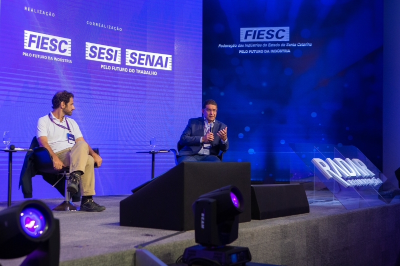 Megale (e) e Mansueto no painel sobre perspectivas econômicas. Foto: Fernando Willadino