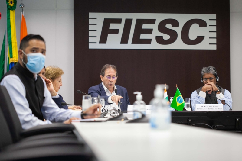 Encontro foi realizado na FIESC e transmitido pelo canal da entidade no YouTube (foto: Filipe Scotti)