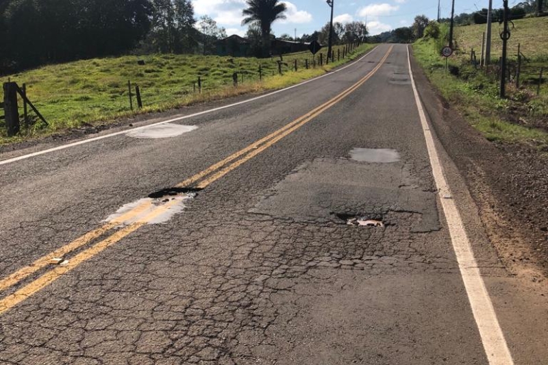 SC-492, km 13,8, subtrecho de Tigrinhos, em Santa Terezinha do Progresso (foto: Ricardo Saporiti)