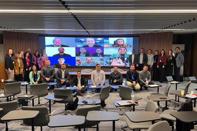 Conselheiros que tomaram posse nesta terça. 