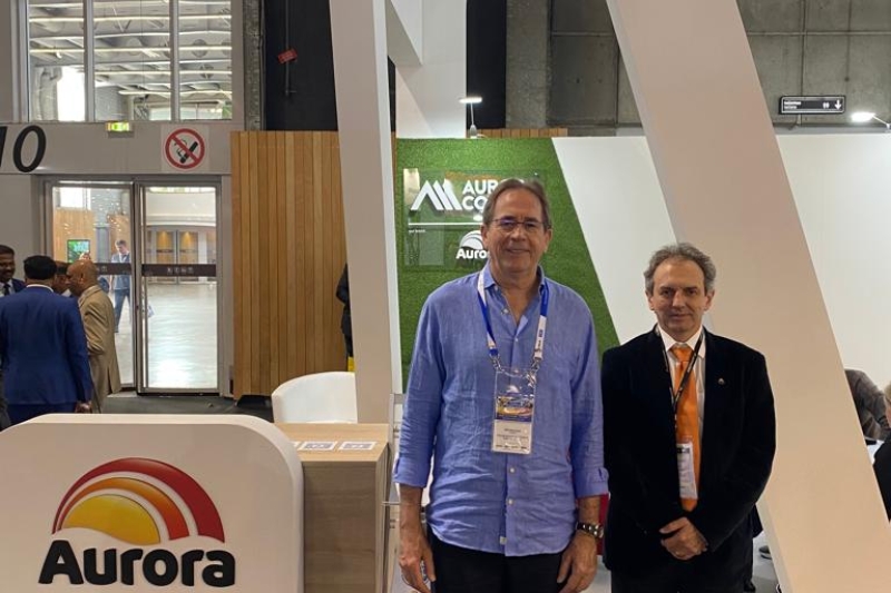 Visita ao estande da AuroraCoop