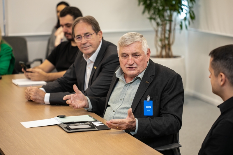 Visita foi liderada pelo vice-presidente regional da FIESC, Célio Bayer. Foto: Filipe Scotti
