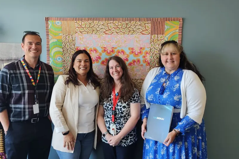 No Olympic College, com quem UniSENAI atua em projeto acadêmico