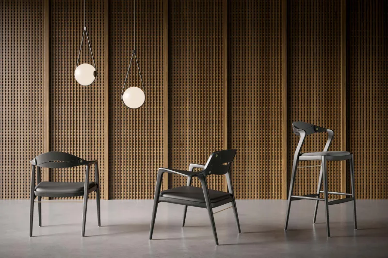 A cadeira Angela é uma das que mais vende nos Estados Unidos. Foto: Divulgação/Aristeu Pires