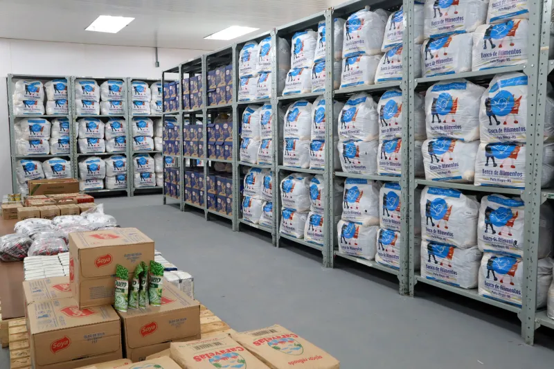 Banco funciona no Centro logístico do SESI em São José Foto: Ivo Gonçalves