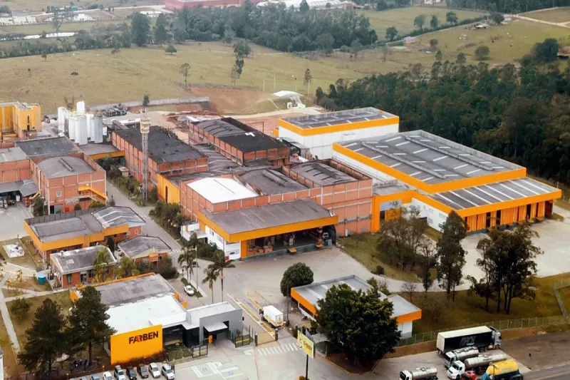 Parque fabril de Içara. Foto: Divulgação/Farben