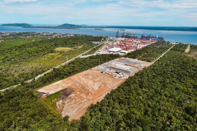 Investimentos da fase 4 de expansão incluem novos equipamentos, ampliação de pátio e melhorias de acessibilidade. Foto: Porto de Itapoá