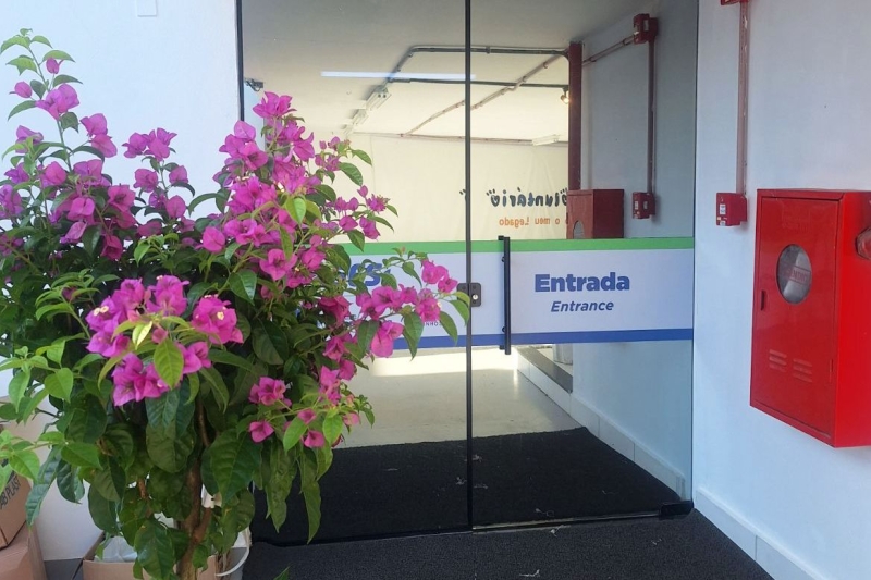 Entrada do centro de responsabilidade social inaugurado pelo SESI/SC em Joinville