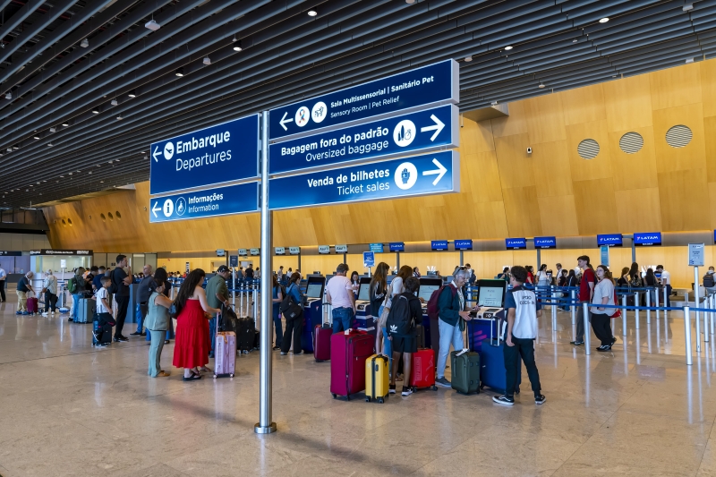 Entre os aspectos mais bem avaliados em Florianópolis estão os serviços relacionados ao ambiente aeroportuário. Foto: Ricardo Wolffenbuttel/Floripa Airport
